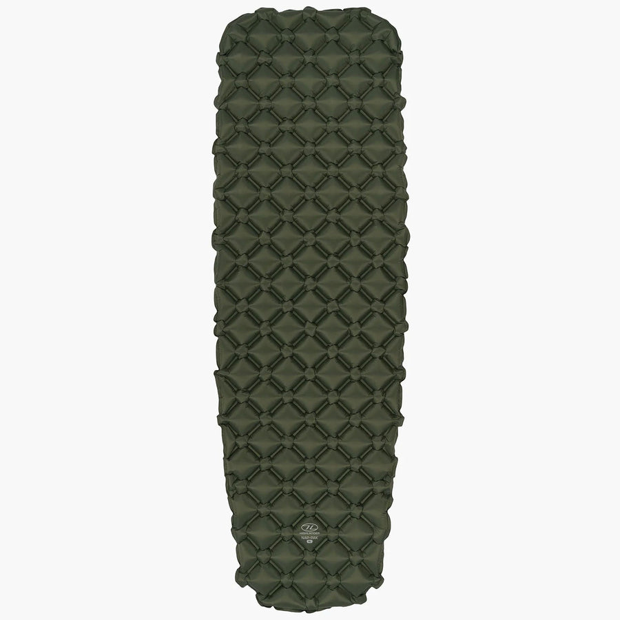 Highlander Nap-Pak XL Inflatable Sleep Mat - Olive Green