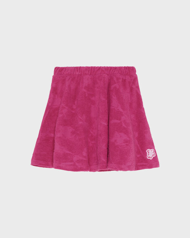 Vilebrequin - Girls Terry Jacquard Skirt Roses - Skirt - Glamy - Red - Size 14