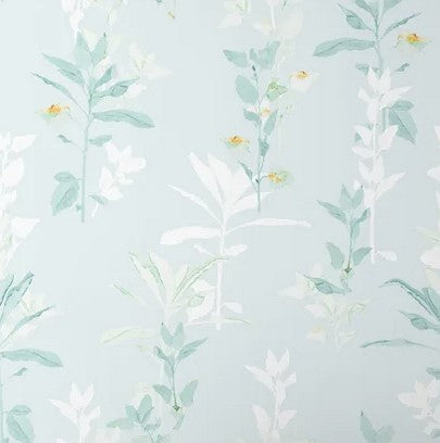 'TRADITIONAL - Aqua Leaf Silhouette - TEAL BLUE