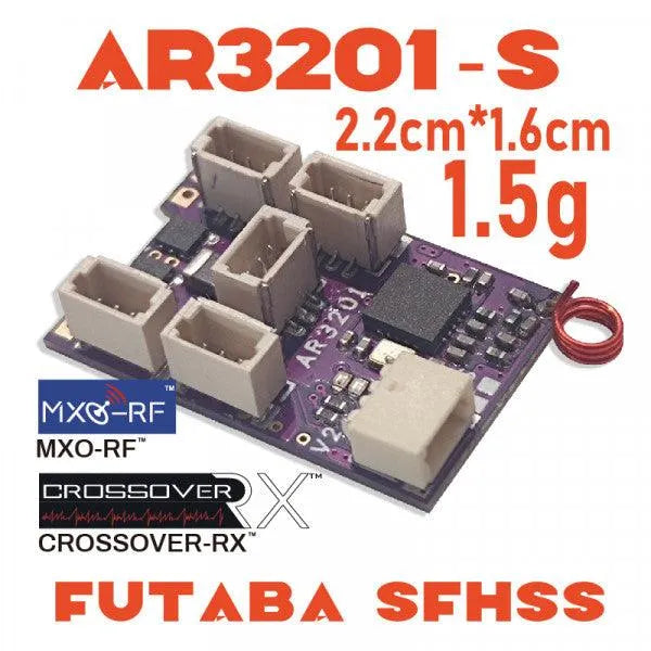 CROSSOVER-RX AR3201-S V2.0 (FUTABA-SFHSS) Built-in 2 Brushed ESCs/6CH MicroRX