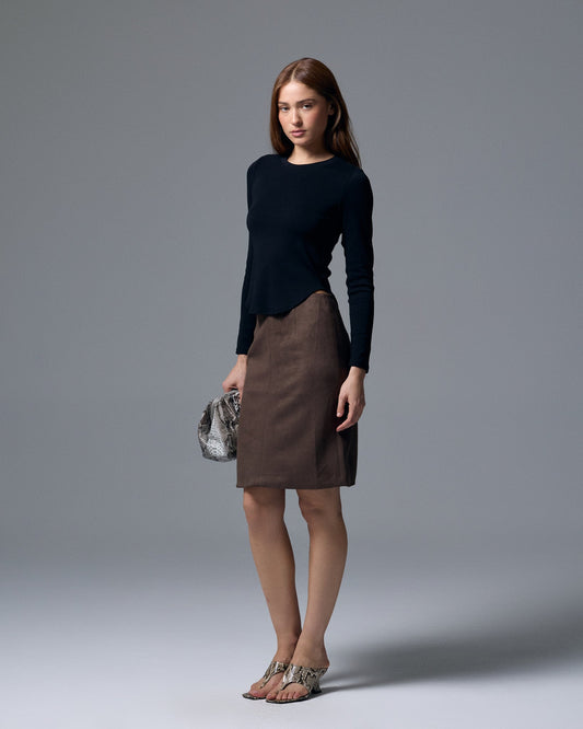 Sloan Suede Skirt - XS