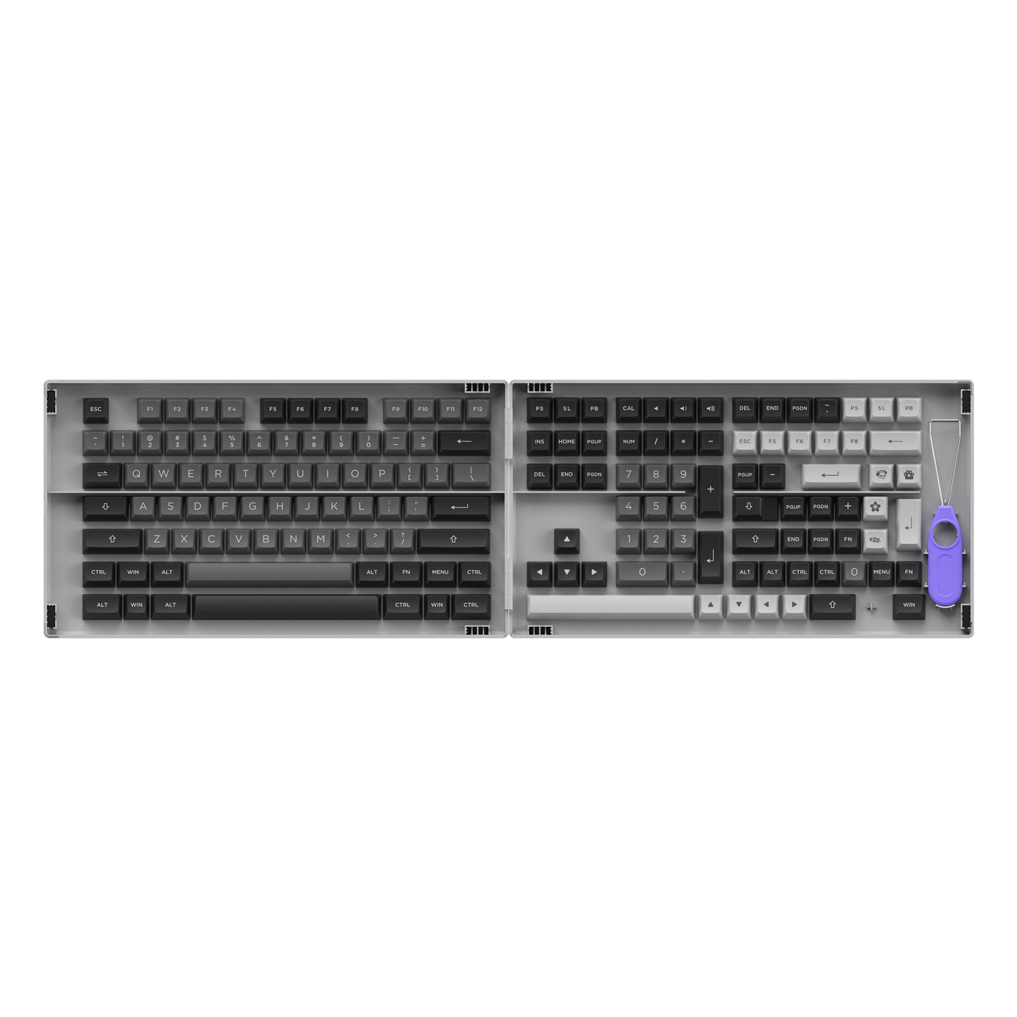 Black & Silver Keycap Set(197-Key)
