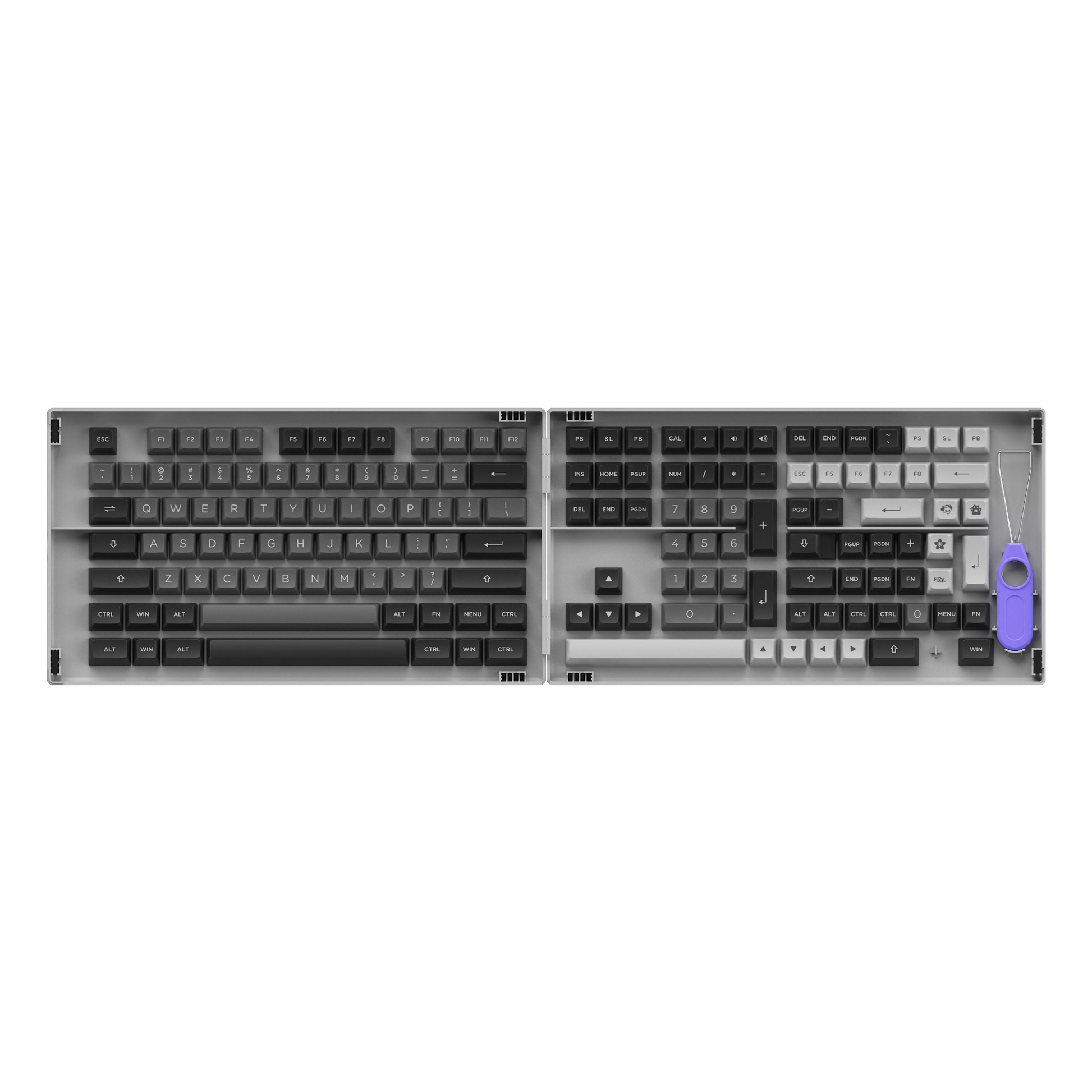 Black & Silver Keycap Set(197-Key)