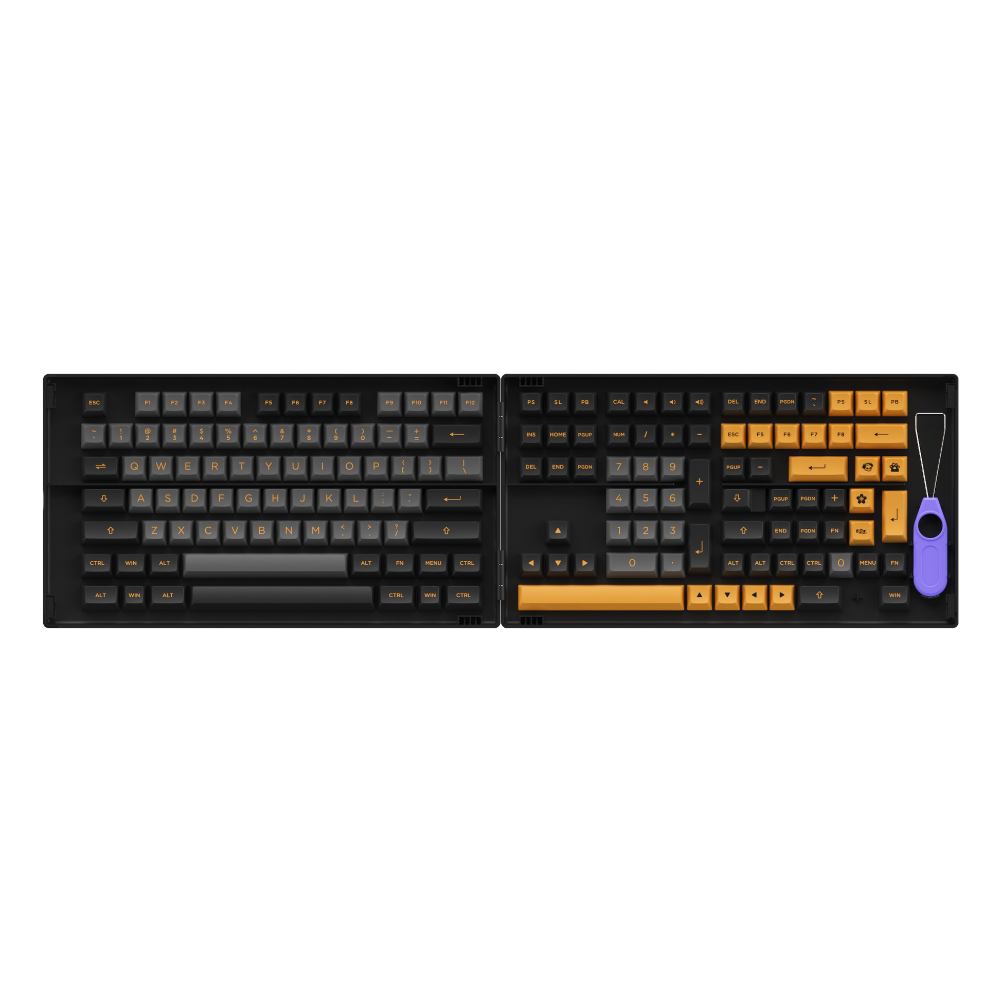 Black & Bronze Keycap Set (158-key)