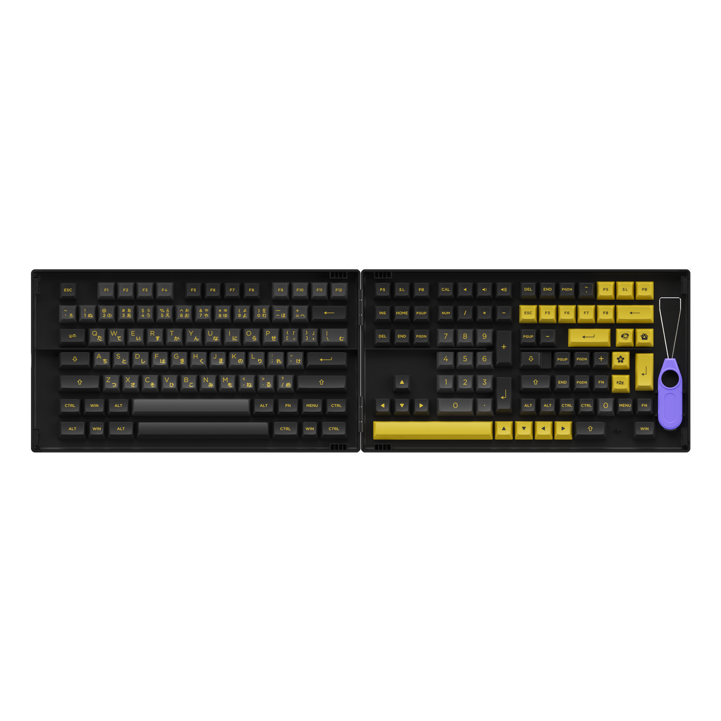 Black & Gold Keycap-Set Hiragana Version(158-Key)