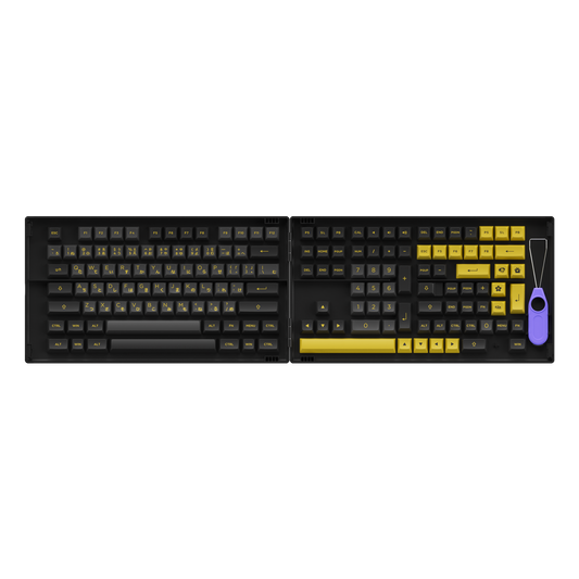 Black & Gold Keycap-Set Hiragana Version(158-Key)