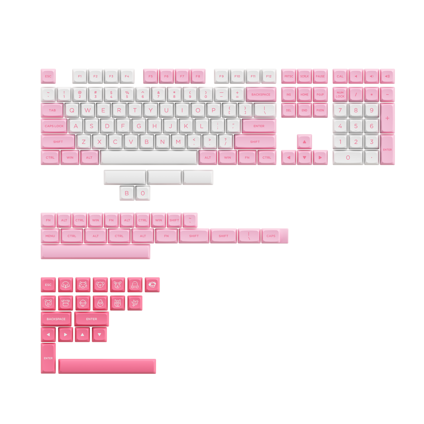 Prunus Lannesiana Keycap Set (155-Key)
