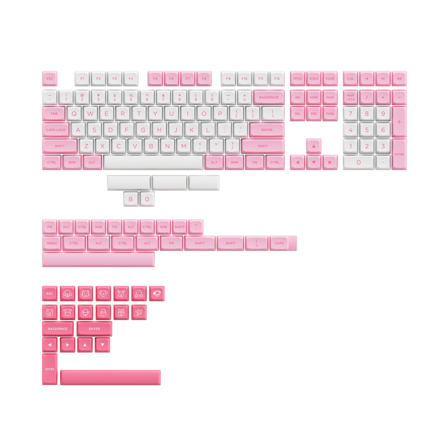 Prunus Lannesiana Keycap Set (155-Key)