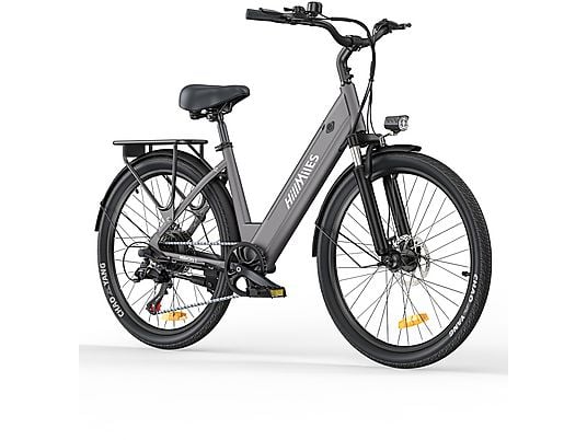 HILLMILES Milecity 26-Inch Unisex City Bike - Grey