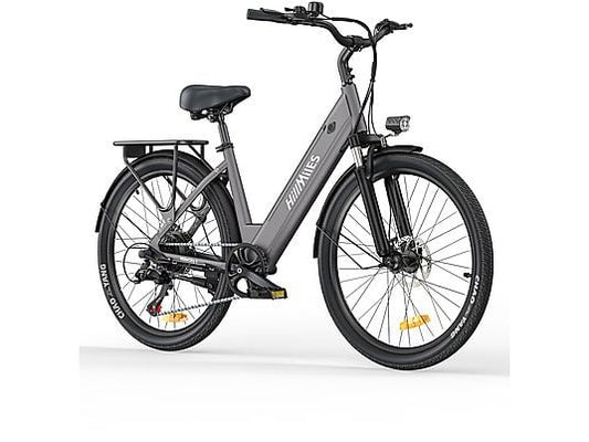 HILLMILES Milecity 26-Inch Unisex City Bike - Grey