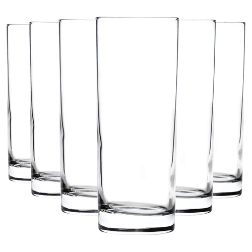 360ml Clear Classic Highball Glasses - Pack of Six