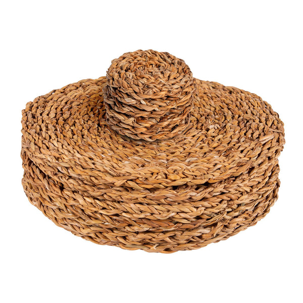 12pc Woven Seagrass Placemats &amp; Coasters Set