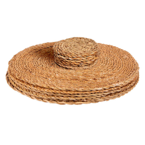 12pc Woven Typha Placemats &amp; Coasters Set
