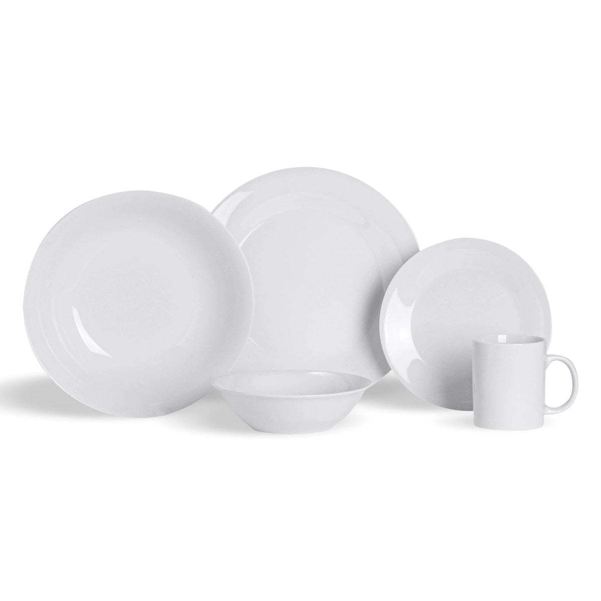 30pc White Dinner Set