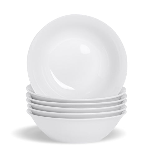 18cm White Cereal Bowls - Pack of Six