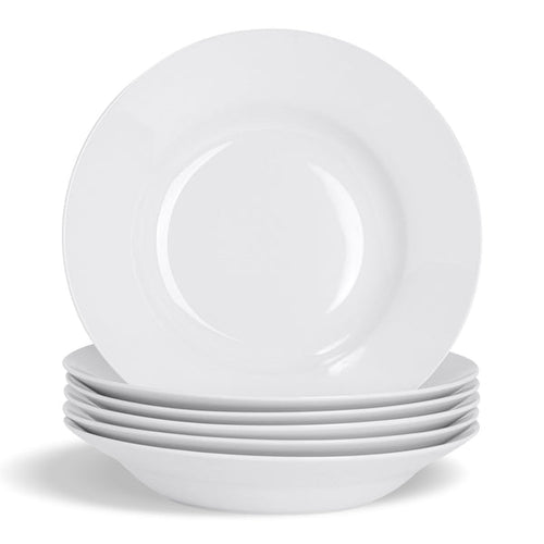 23cm White Soup Bowls - Pack of Six