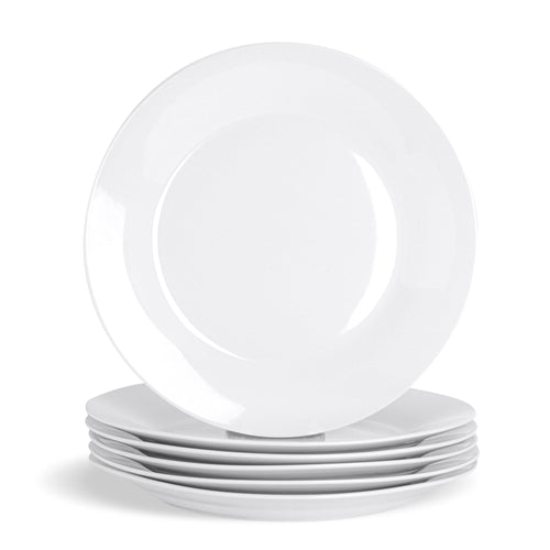 30cm White China Dinner Plates - Pack of Six