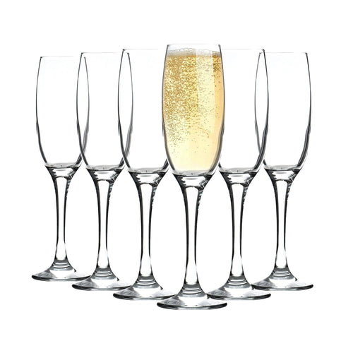 220ml Classic Champagne Flutes - Pack of Six