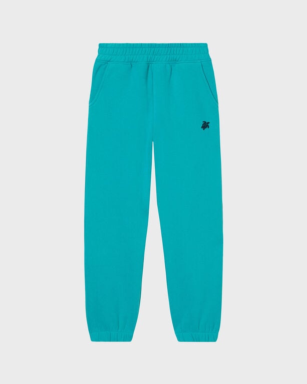 Vilebrequin - Kids Jogger Pants Embroidered Turtle - Pant - Gaetana - Green - Size 12