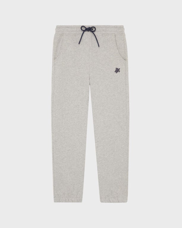 Vilebrequin - Kids Jogger Pants Embroidered Turtle - Pant - Gaetana - Grey - Size 12