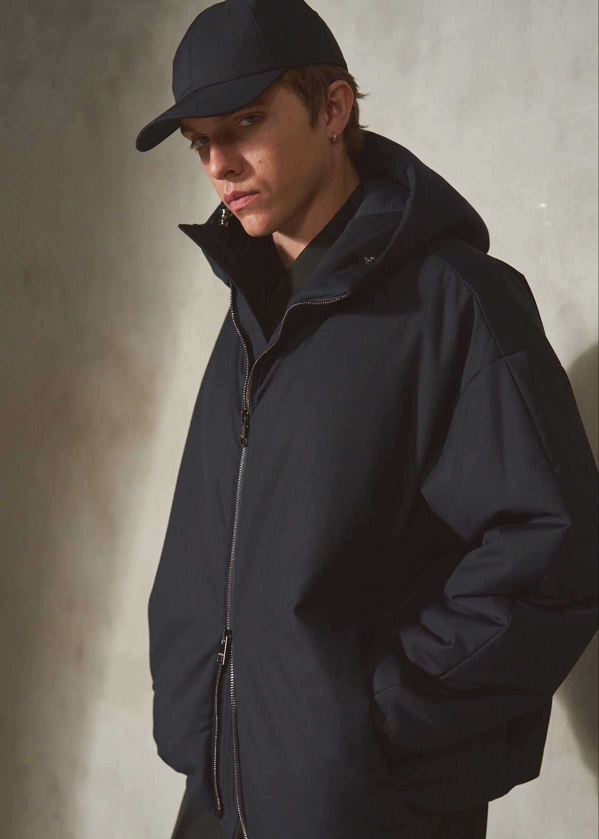 AUTER HOODED PUFFER - Midnight - XL