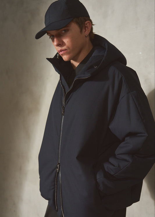 AUTER HOODED PUFFER - Midnight - XL