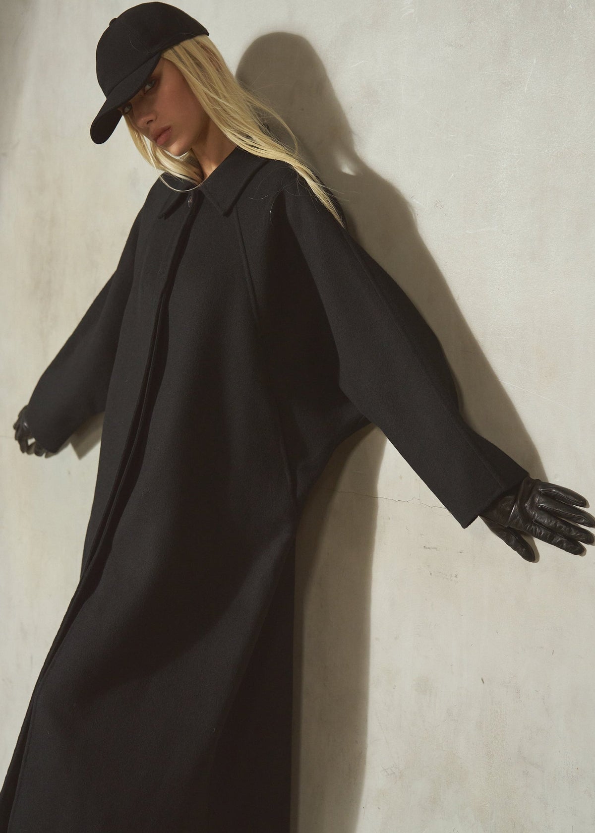 ITALIAN BATWING COAT - Noir - M