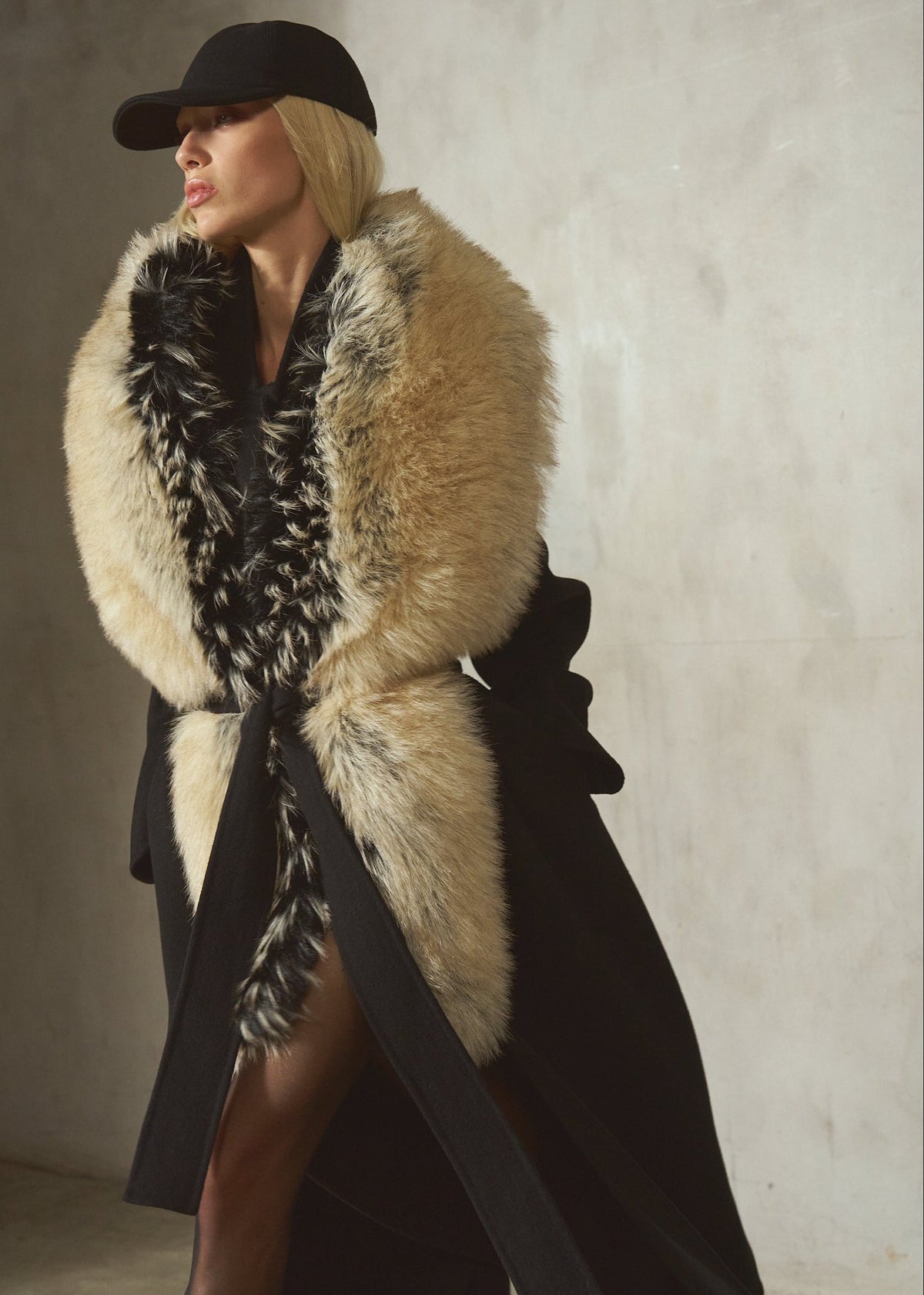 THE FOX COLLAR - Sand Noir - One size