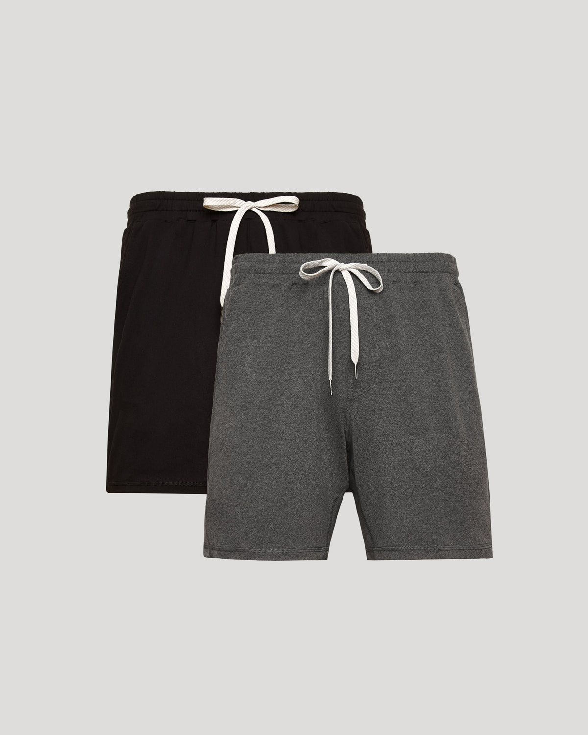 True Classic Neutral Tones Active Comfort Shorts 2-Pack | Cotton Blend | Athletic Cut | Small
