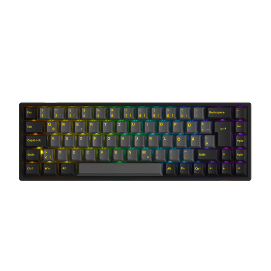Black & Gold 3068B Plus ISO - ISO-DE / Akko V3 Cream Yellow Pro / Default(CN) Warehouse
