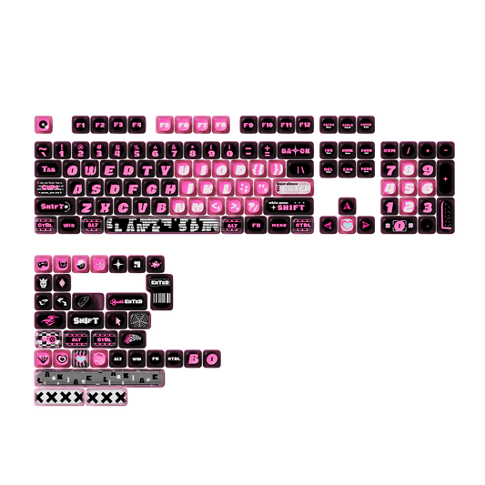 Pink Phantom Keycap Set (139-key)