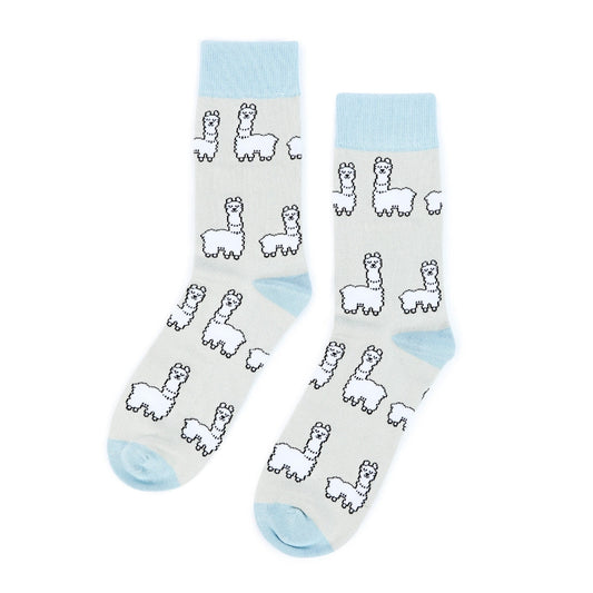 Save the Alpaca Bamboo Socks | UK Adult 7-11