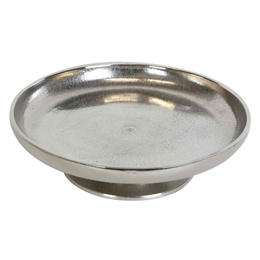 Tortenplatte Livorno L Silber mit Fuß