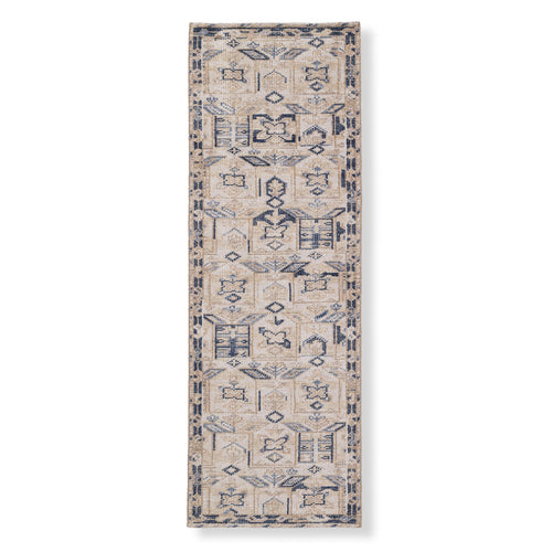 Amira - 2'6" x 12' / Navy & Beige