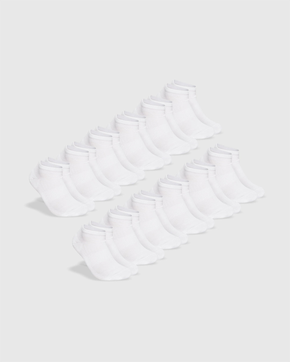 True Classic White Ankle Socks 12-Pack | Medium
