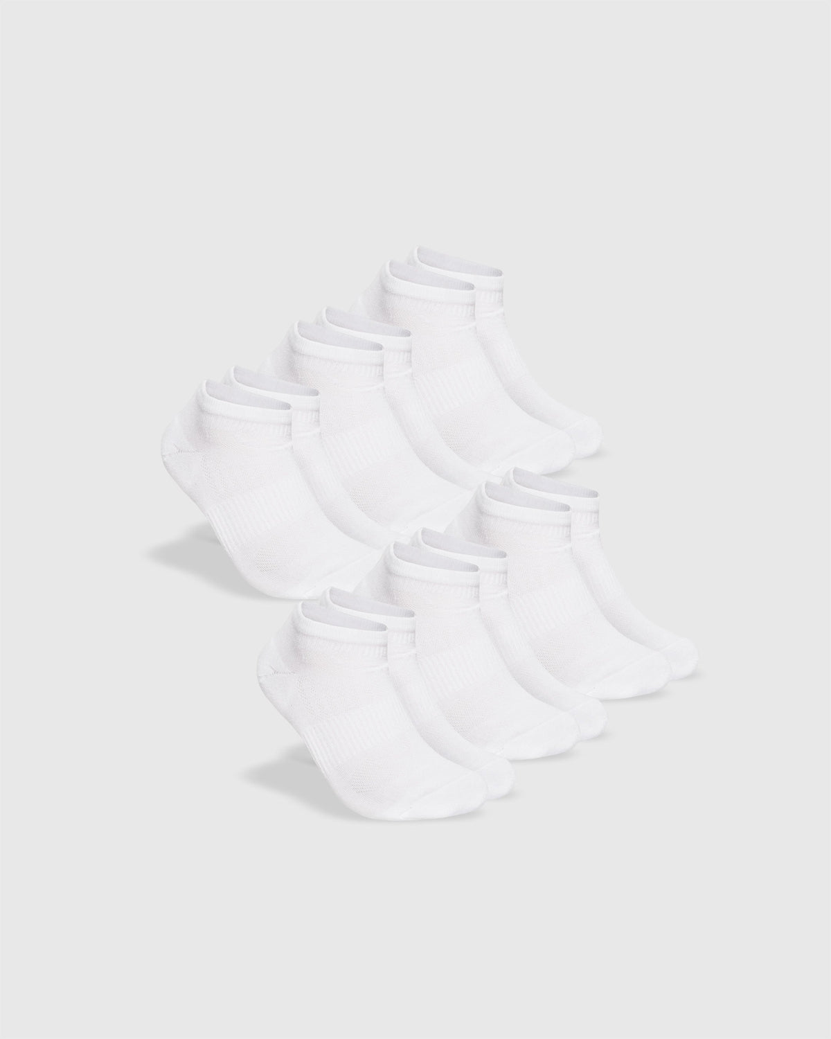 True Classic White Ankle Socks 6-Pack | Medium