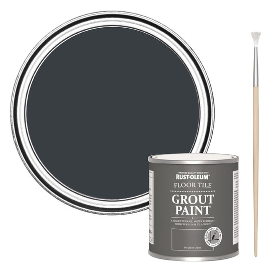Rust-Oleum Grey Floor Grout Paint - Anthracite (RAL 7016) 250ml