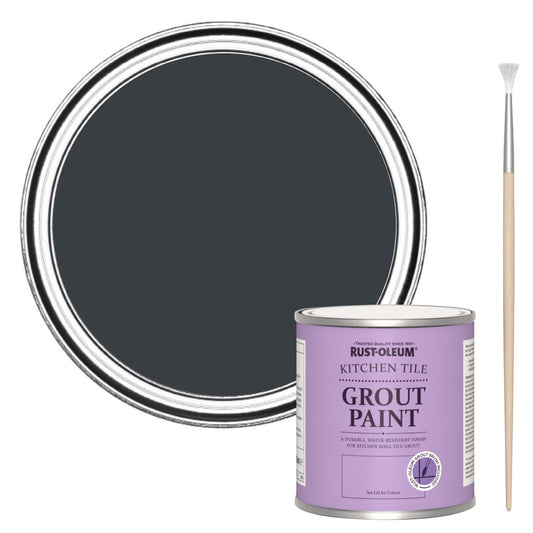 Rust-Oleum Grey Kitchen Grout Paint - Anthracite (RAL 7016) 250ml