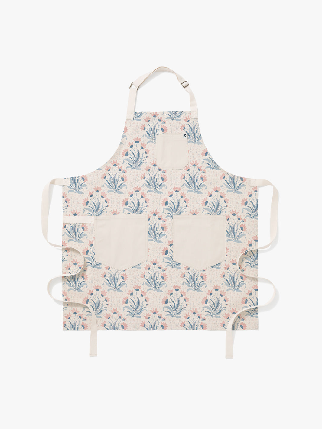 'Hillhouse Apron by Nathan Turner x Hedley & Bennett - Blue & Pink
