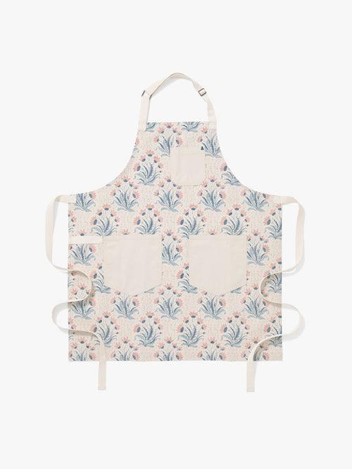 'Hillhouse Apron by Nathan Turner x Hedley & Bennett - Blue & Pink