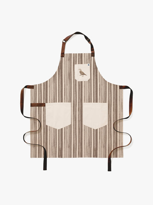 'Stuart Stripe Apron by Nathan Turner x Hedley & Bennett - Brown