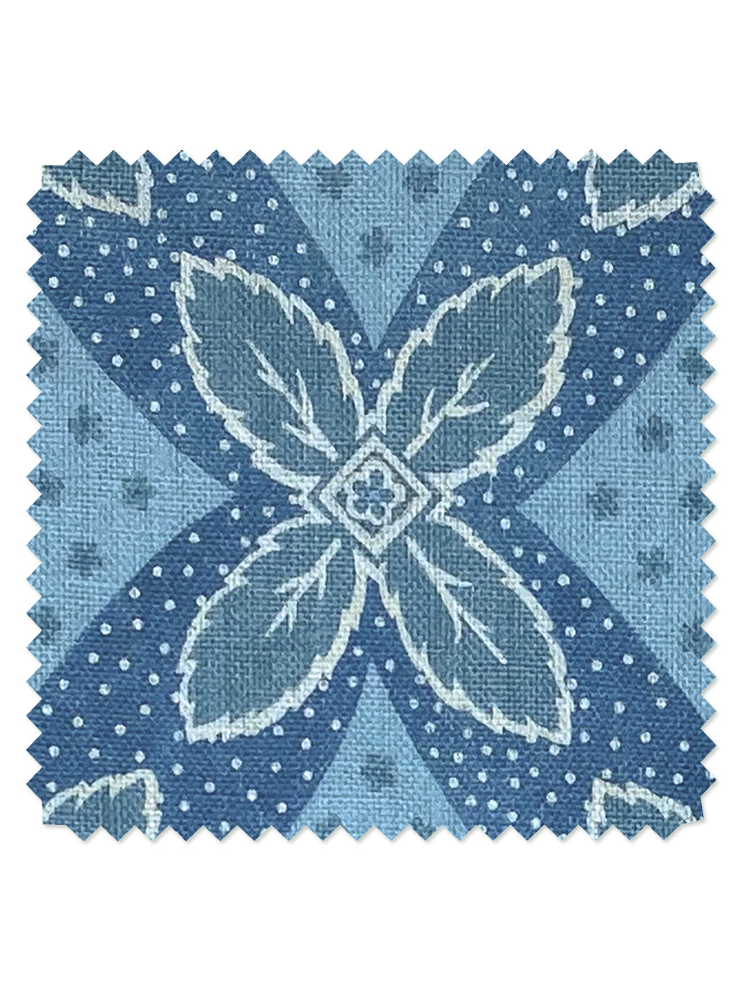 Arthur' Linen Fabric by Nathan Turner - Blue on Blue - LINEN / YARD