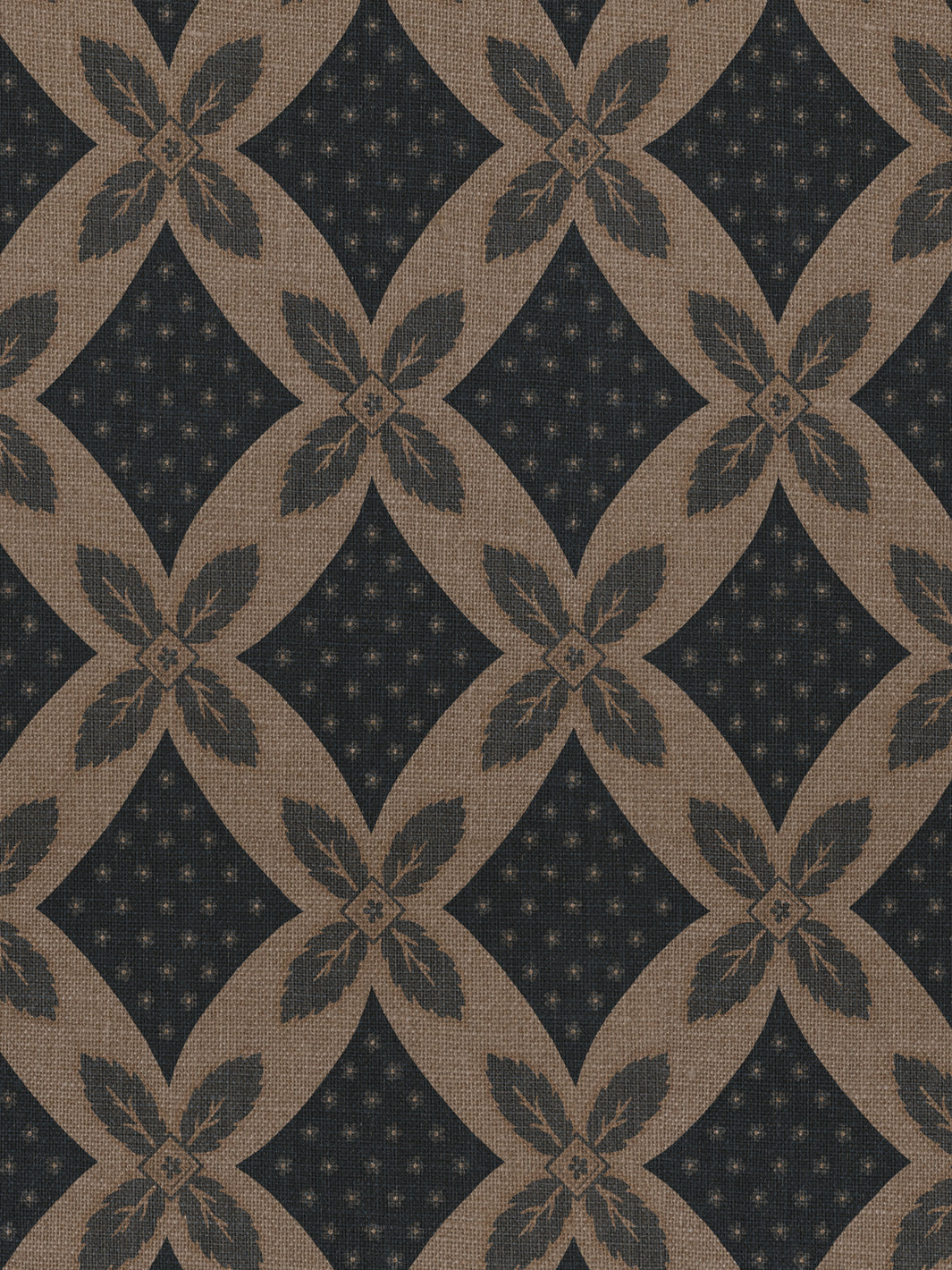 'Arthur' Burlap Wallpaper by Nathan Turner - Navy - Burlap Roll