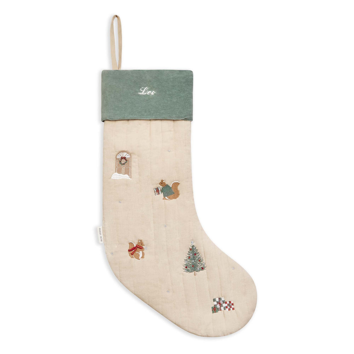 Christmas Stocking - Festive Forest Squirrel