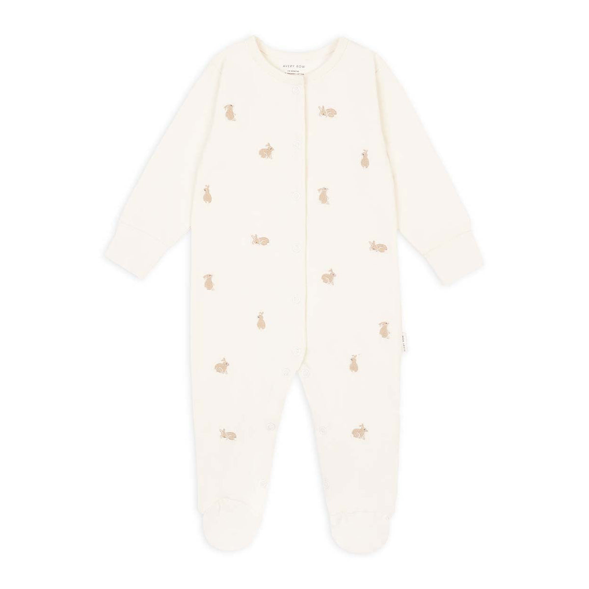 Embroidered Sleepsuit - Bunnies