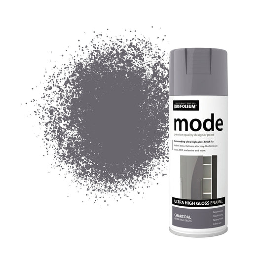 Mode Ultra High Gloss Spray Paint - Charcoal 400ml