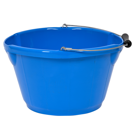 Gorilla Plas® B4 Shallow Bucket | Lightweight Food Safe Feed Bucket - Blue