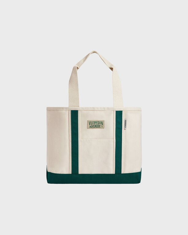 Vilebrequin - Two-tone Tote Bag - Vilebrequin X Highsnobiety - Bags - Biety - Beige - Size OSFA