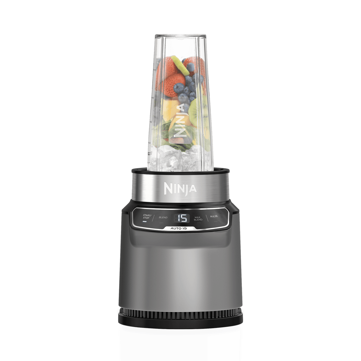 Ninja Blender & Smoothie Maker with Auto-IQ 2-in-1 - Dark Grey, BN500UK