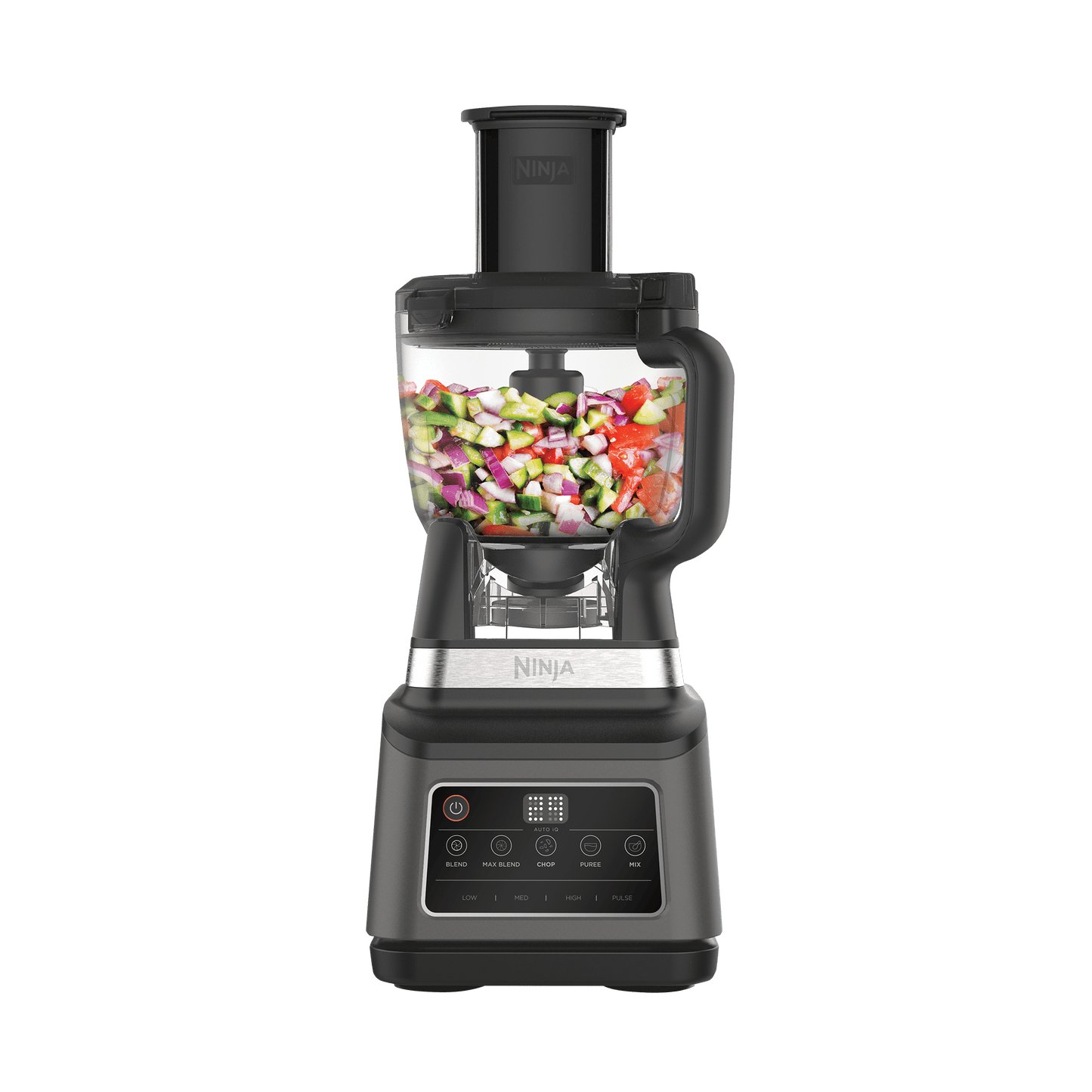 Ninja 3-in-1 Food Processor with Auto-IQ in Black/Silver | BN800UK | by SharkNinja